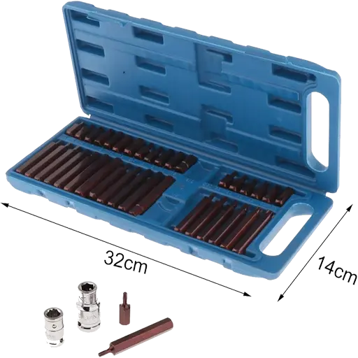 [toolsmart1581] 40 PCS SPILINE SOCKET SET