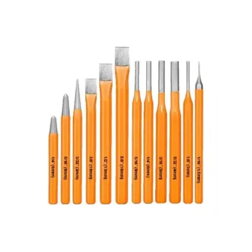 [toolsmart1498] 12 PCS COLD CHISEL & PUNCH SET WADFOW (WCC8312)