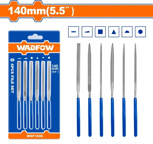 [toolsmart1611] 6PCS FILE SET WADFOW (WSF1606)