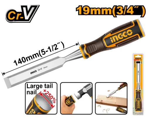 [ToolsMart638] WOOD CHISEL 19MM INGCO (HWC0819)