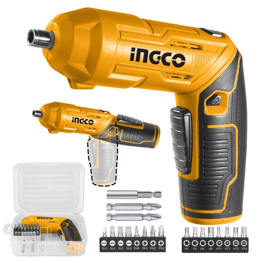 [toolsmart2090] CORDLESS SCREWDRIVER 4V INGCO (CSDLI0442)