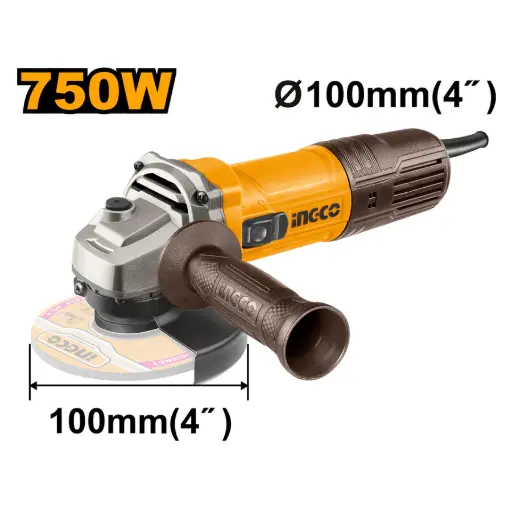 [ToolsMart2475] ANGLE GRINDER 750W 100MM INGCO (AG750283)